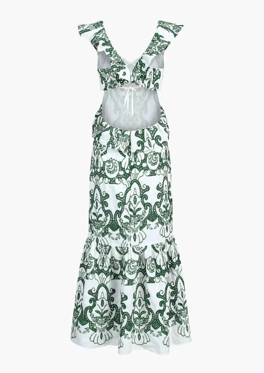 elegante maxi jurk met paisley print
