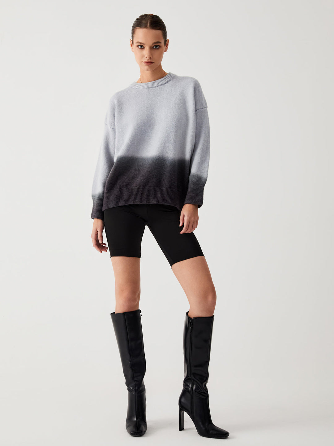 Ombre Pullover Übergröße