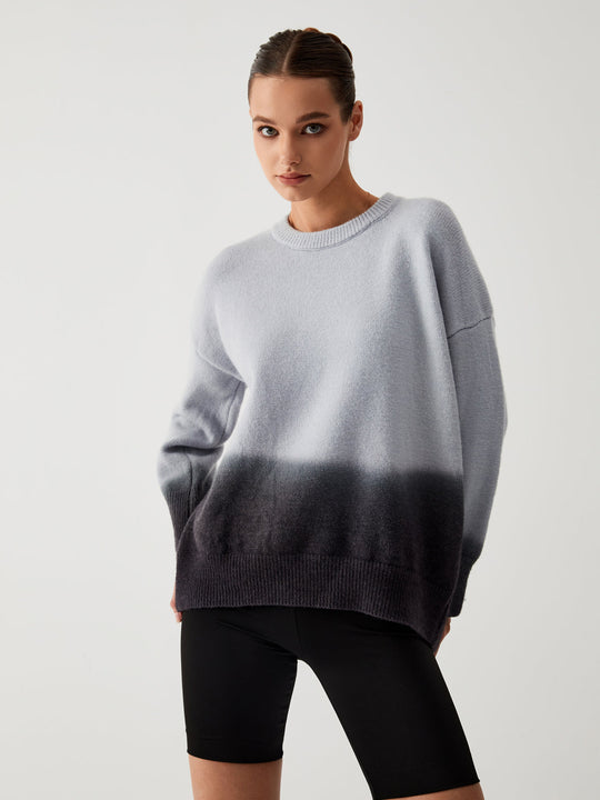 Ombre Pullover Übergröße