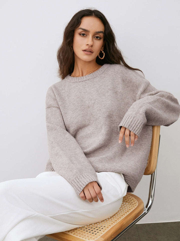 Lässiger Strickpullover für Damen