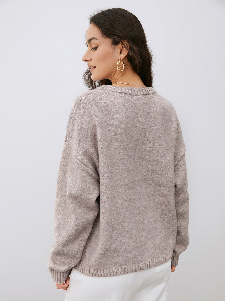 Lässiger Strickpullover für Damen