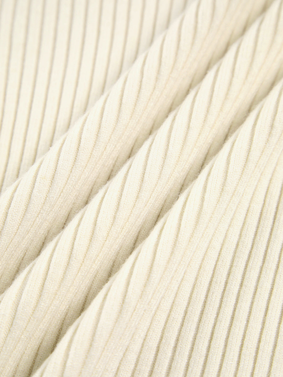 Heidi-Mode | Erleben Vanilla Polo Langarm-Strickoberteil