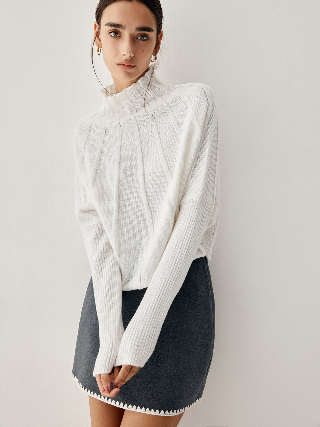 Heidi-Mode | Cozy Knit Design Damen Rollkragenpullover