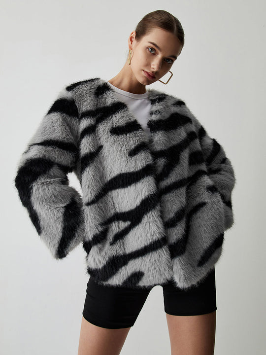 Heidi-Mode | Graue Fluffy Pullover