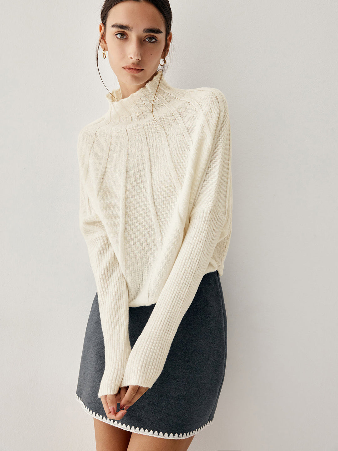 Heidi-Mode | Cozy Knit Design Damen Rollkragenpullover