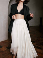 Heidi-Mode | Eleganter Faltenrock Maxi
