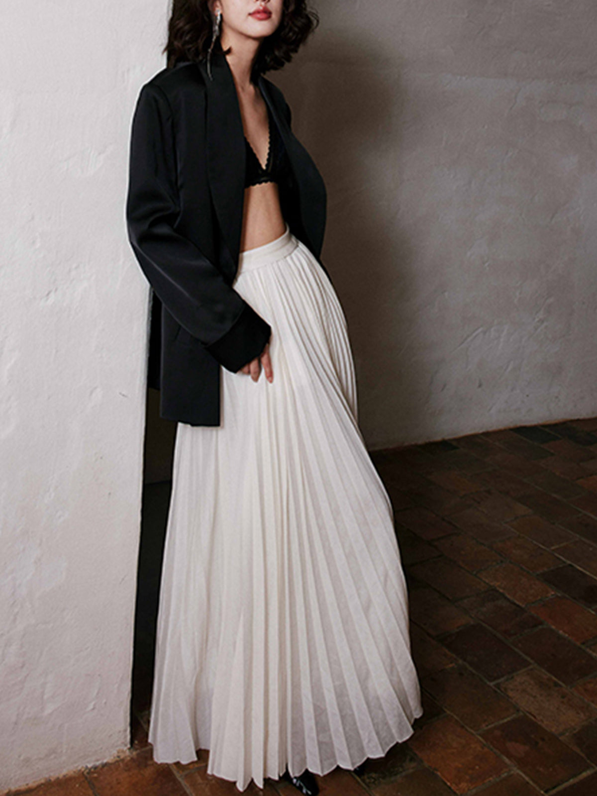 Heidi-Mode | Eleganter Faltenrock Maxi