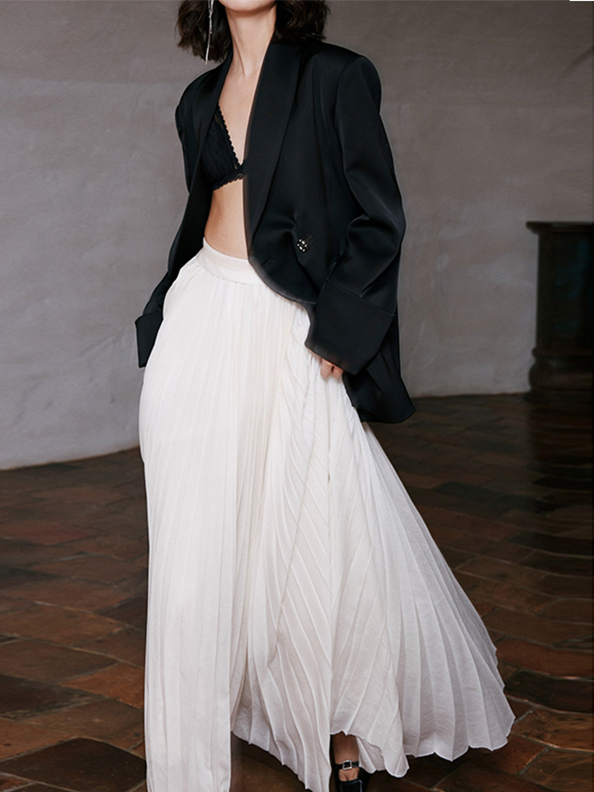 Heidi-Mode | Eleganter Faltenrock Maxi