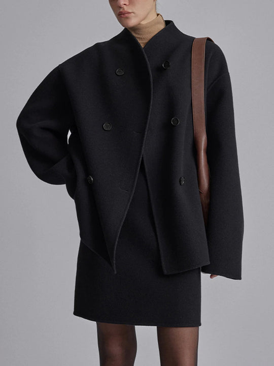 Heidi-Mode | Stilvolle und Bequeme Oversized Damenjacke mit Knopfverschluss