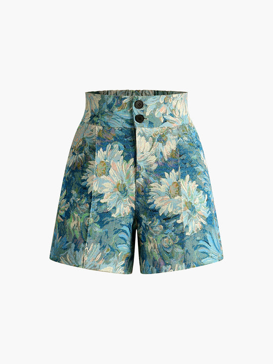 Heidi-Mode | Stil Monet Garden High Waist Shorts