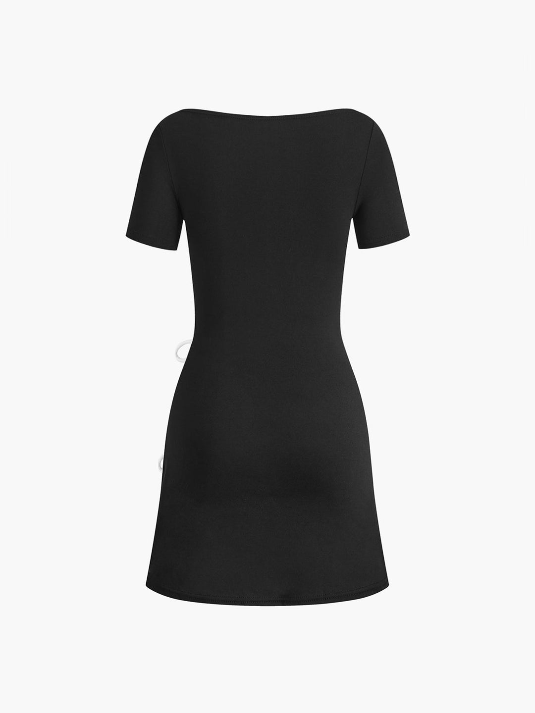 Heidi-Mode | Kurzes Kleid mit Schleifendetail und Seitlichem Schlitz