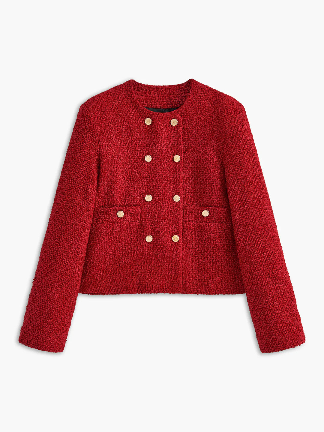 Heidi-Mode | Knopf Tweed Jacke