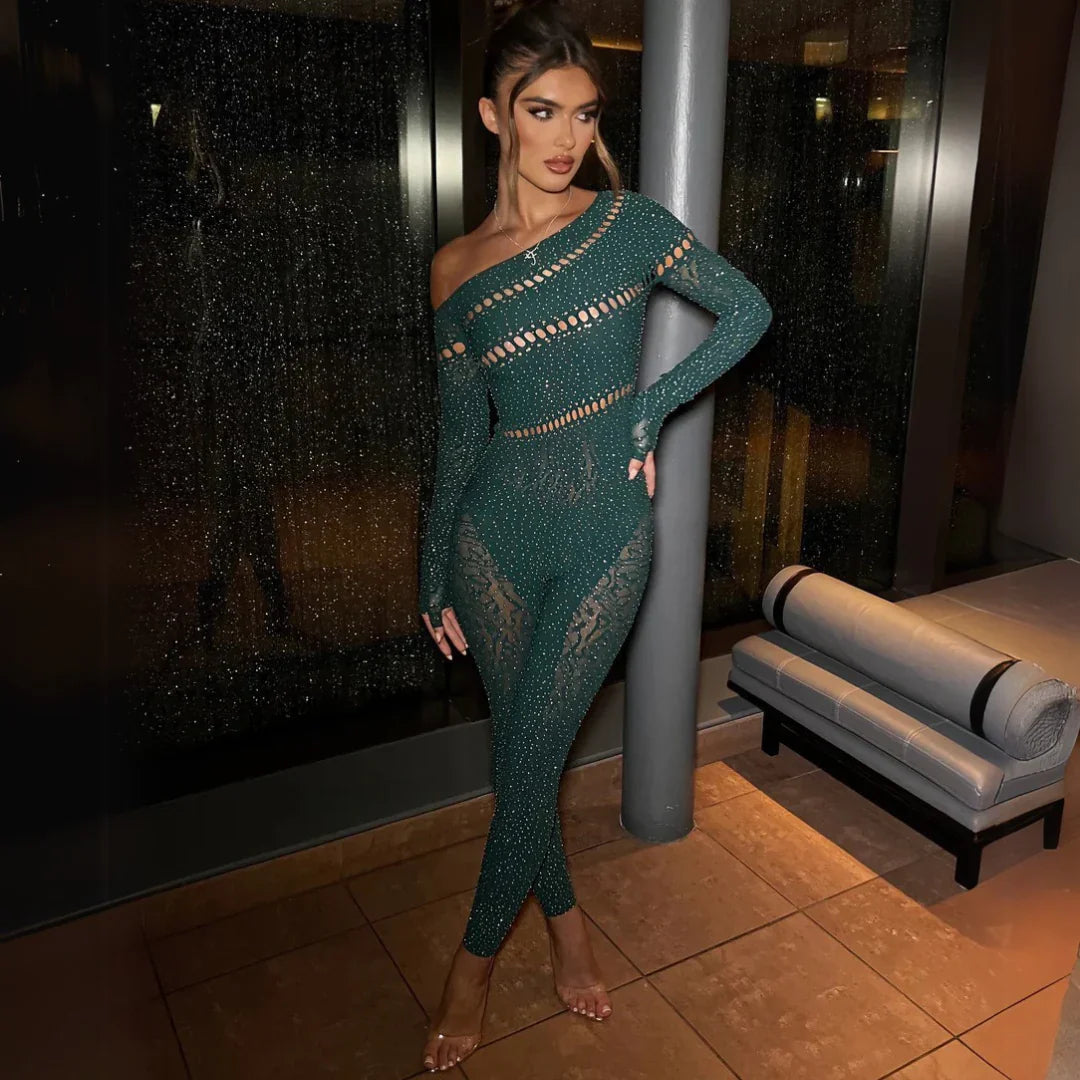 Heidi-Mode | Diamante Jumpsuit