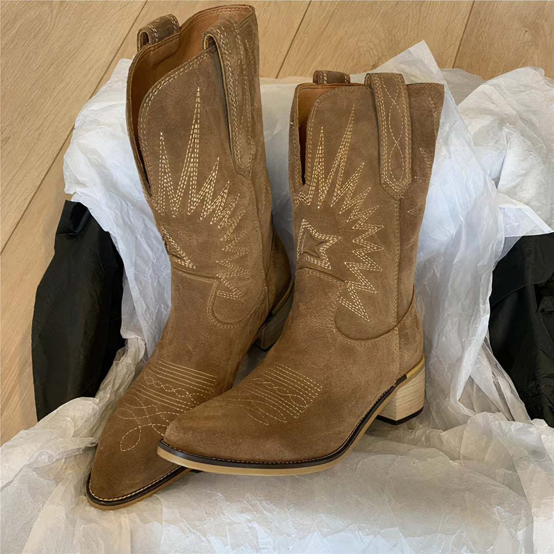 Heidi-Mode | Klassische Cowboy Stiefel für Damen
