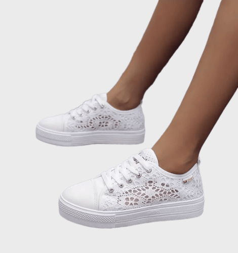 Heidi-Mode | Stylische Niedrig Geschnittene Schnürsneakers mit Seitlichen Details und Sicherer Passform