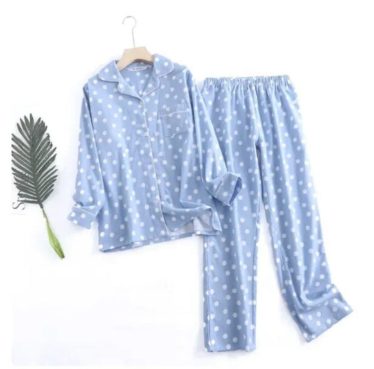 Heidi-Mode | Bequemes Damen Pyjama Satz mit Lebendigen Mustern Zweiteiler