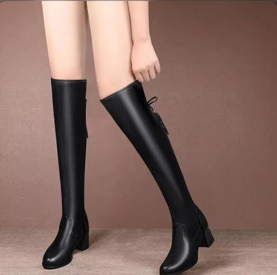 Heidi-Mode | Elastisch Weich Warm Bequeme Stiefel