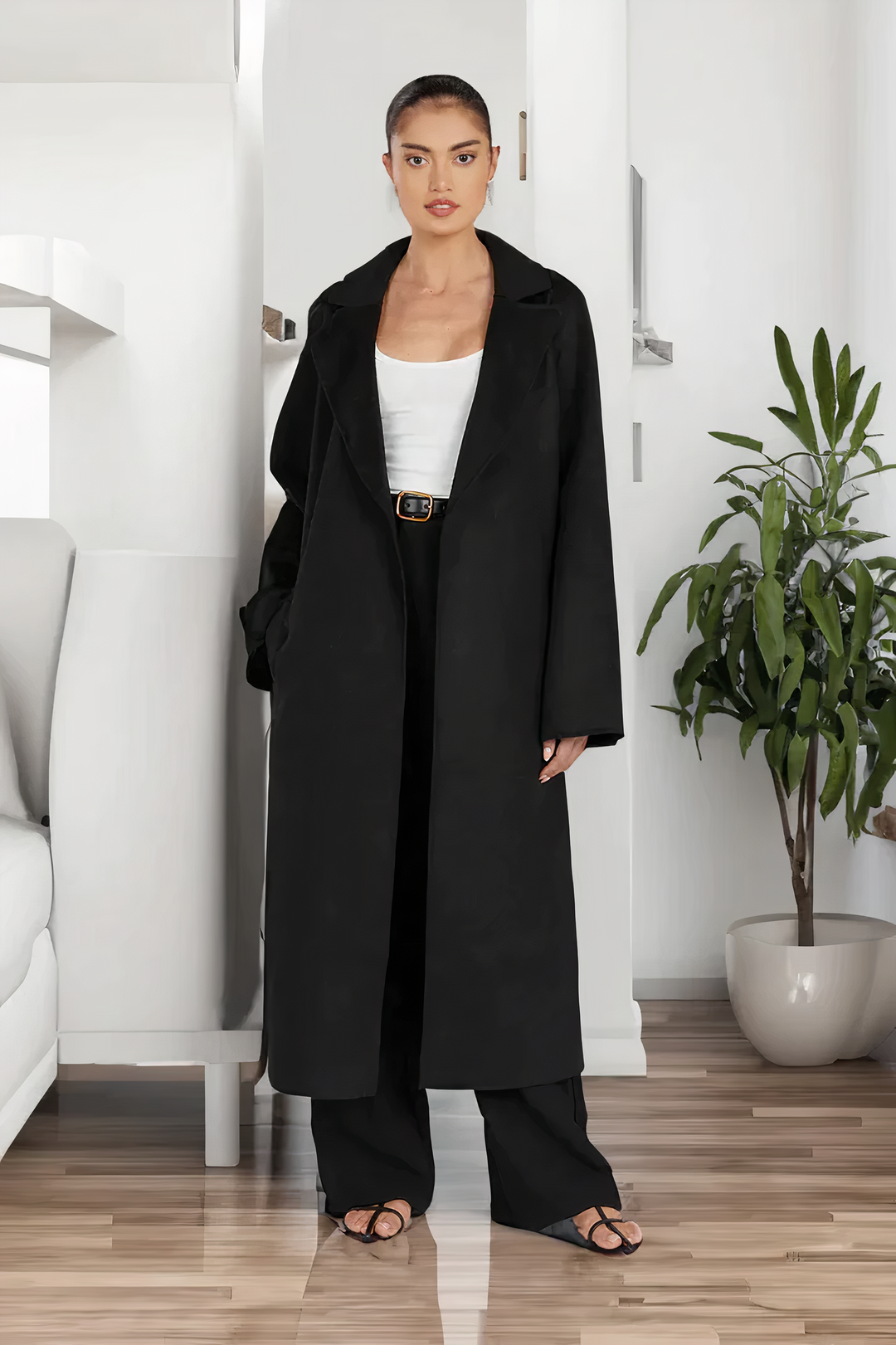 Trenchcoat Lange Jacke Damen