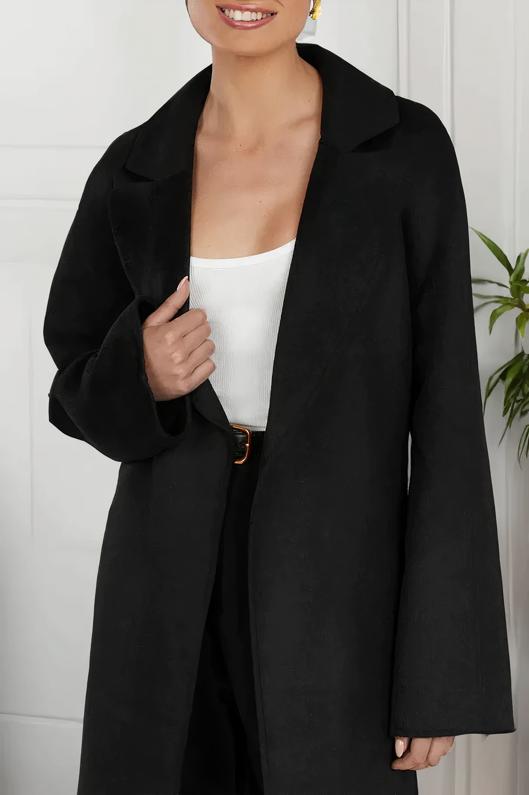 Trenchcoat Lange Jacke Damen