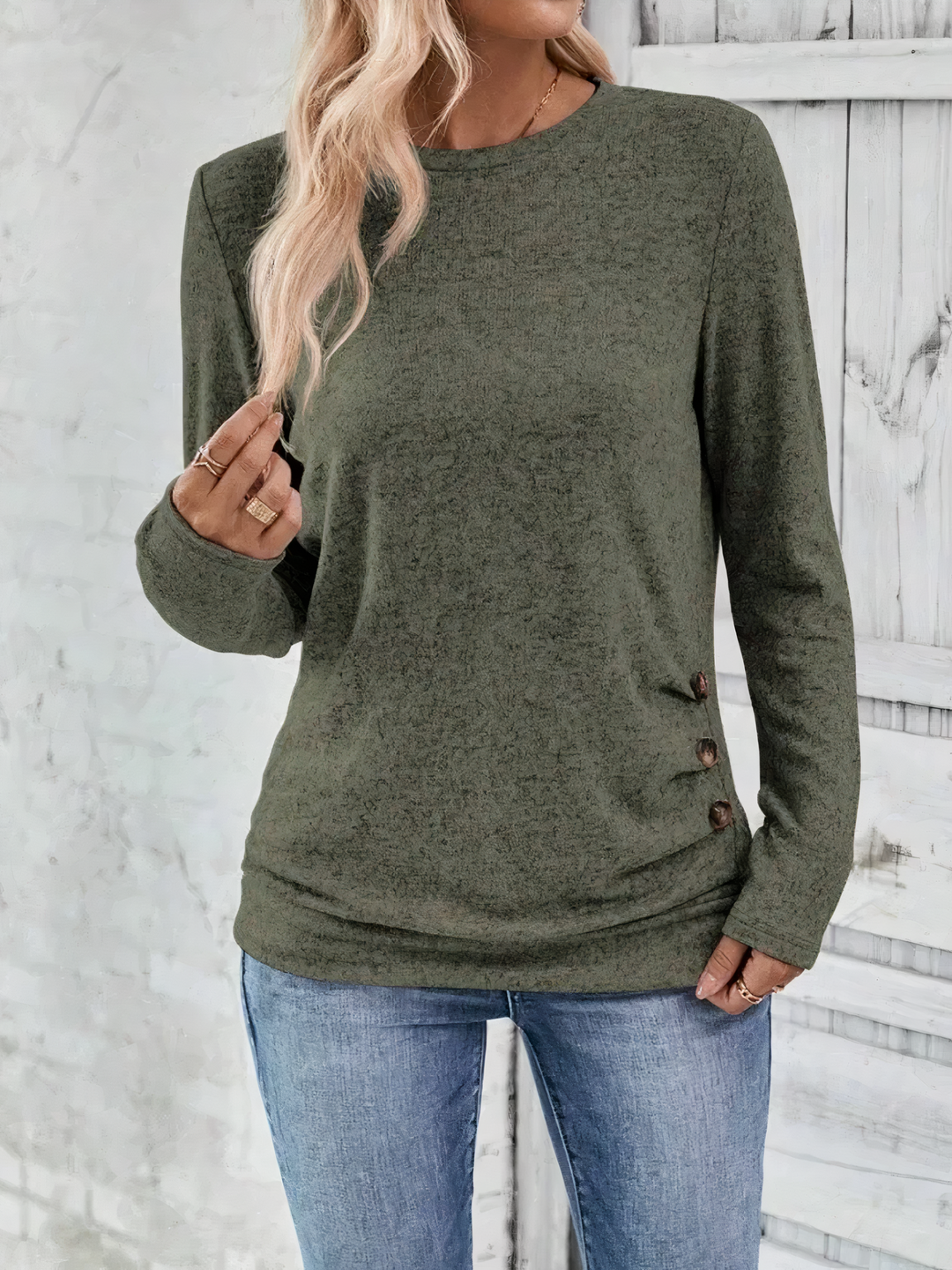 Heidi-Mode | Top mit Rundhalsausschnitt Bryn