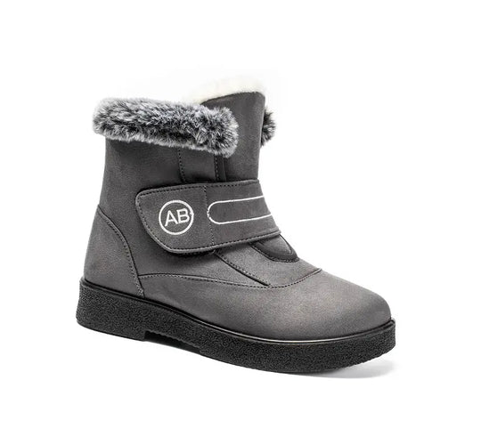 Heidi-Mode | Neue Kaninchenfell-Baumwollschuhe Damen Hochisolierte Schneestiefel
