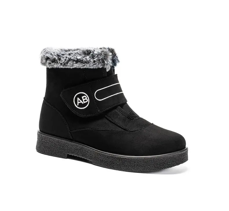 Heidi-Mode | Neue Kaninchenfell-Baumwollschuhe Damen Hochisolierte Schneestiefel