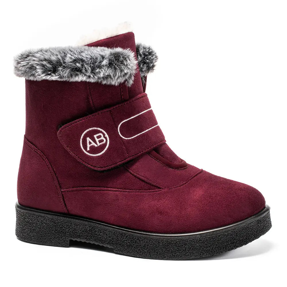 Heidi-Mode | Neue Kaninchenfell-Baumwollschuhe Damen Hochisolierte Schneestiefel