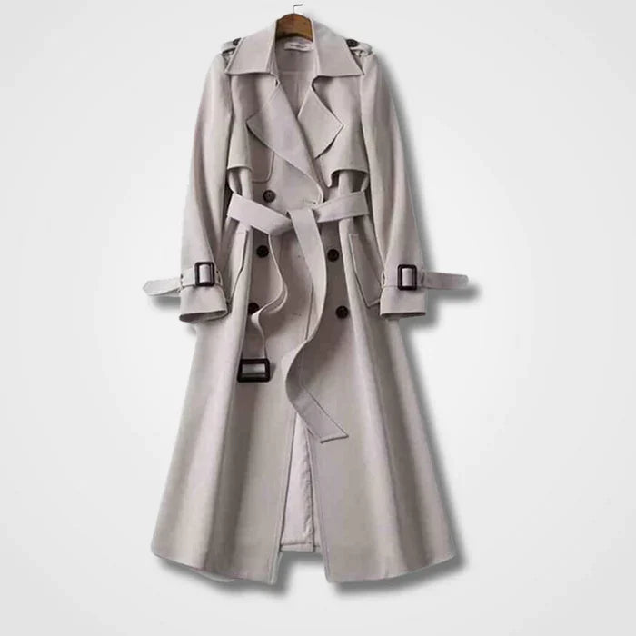 Heidi | Langer eleganter Trenchcoat für Damen