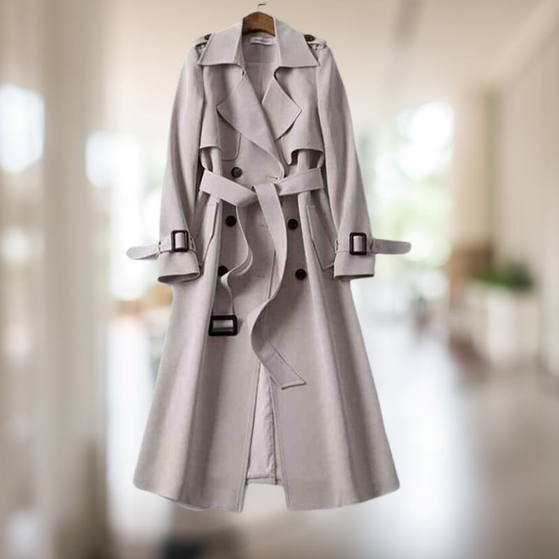 Heidi-Mode | Doppelreiher Leichter Trenchcoat Damen