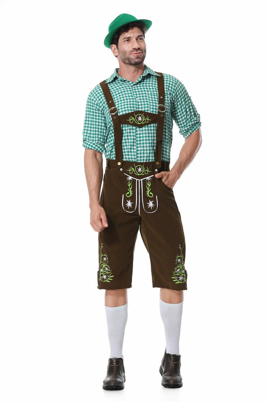 Heidi-Mode Bayerischer traditioneller grüner Oktoberfest-Anzug für Männer