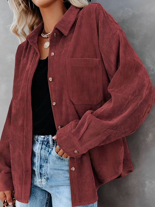 Heidi-Mode | Samtjacke mit Knöpfen