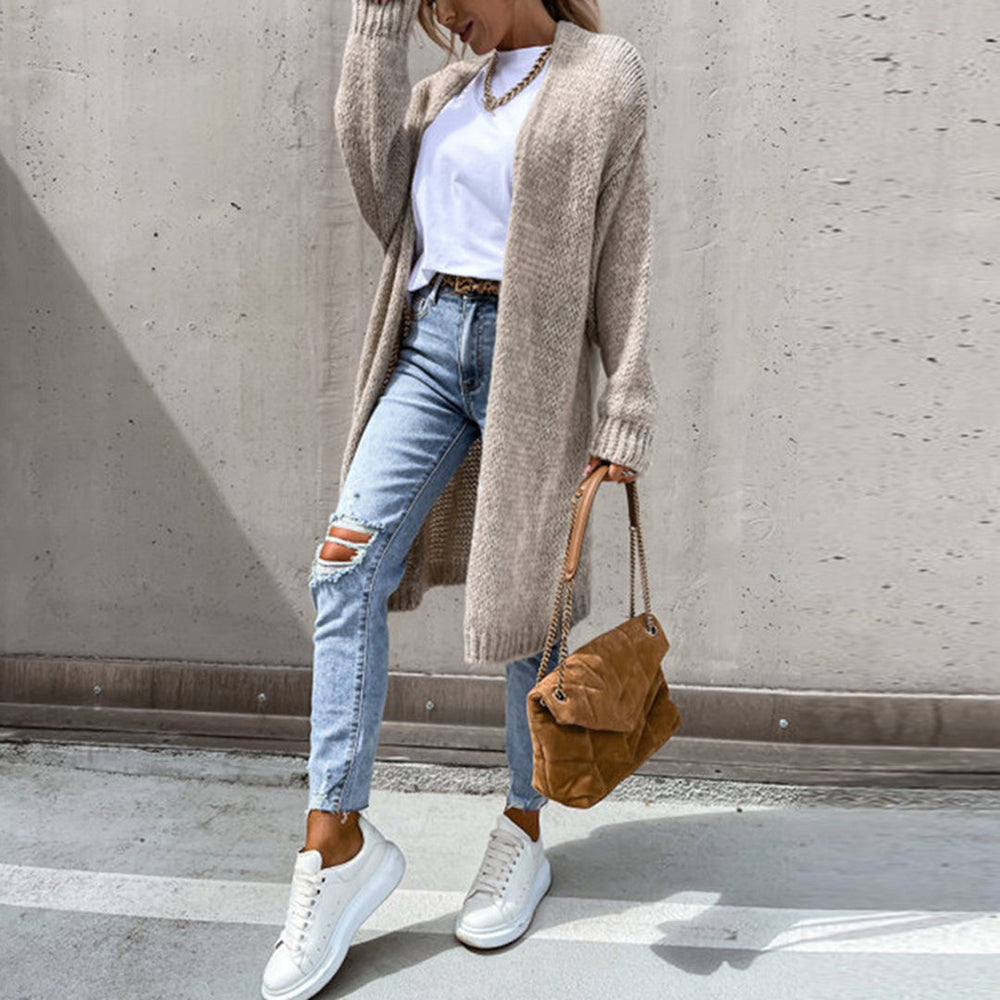 Zeitloses Langarm-Cardigan für Damen