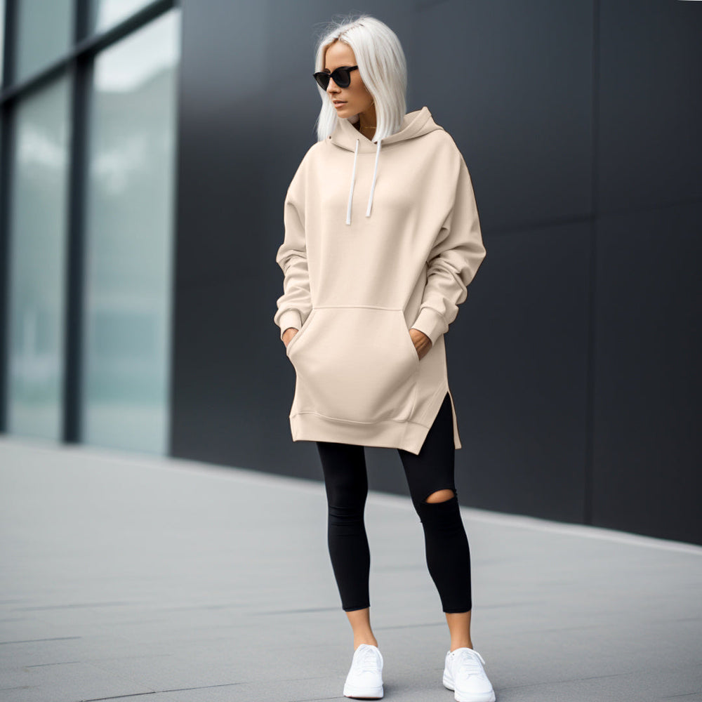 Übergroßes Hoodie-Kleid