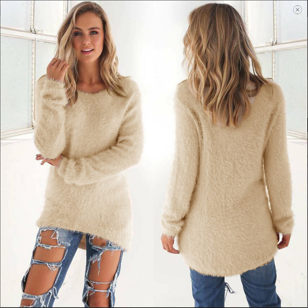 Fuzzy Sweater Für Damen