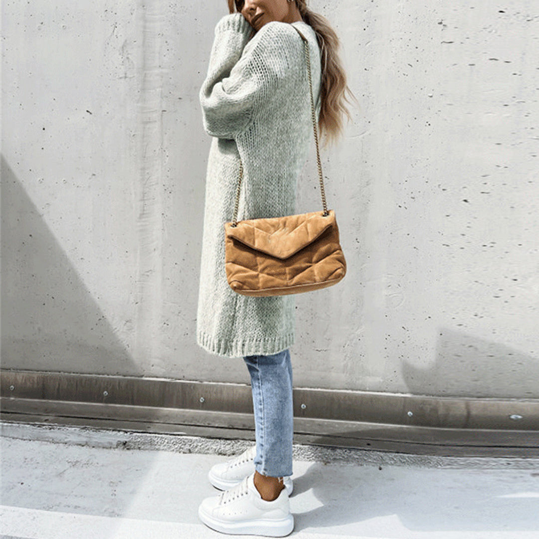 Heidi-Mode | Maison Paris Gilet Lange Strickjacke für Komfort und Stil