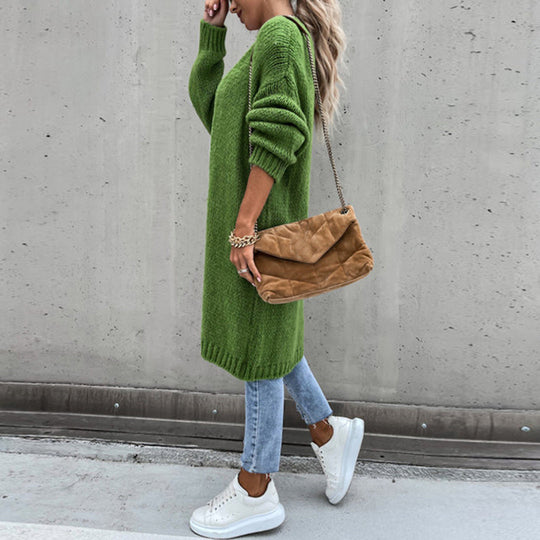 Heidi-Mode | Maison Paris Gilet Lange Strickjacke für Komfort und Stil