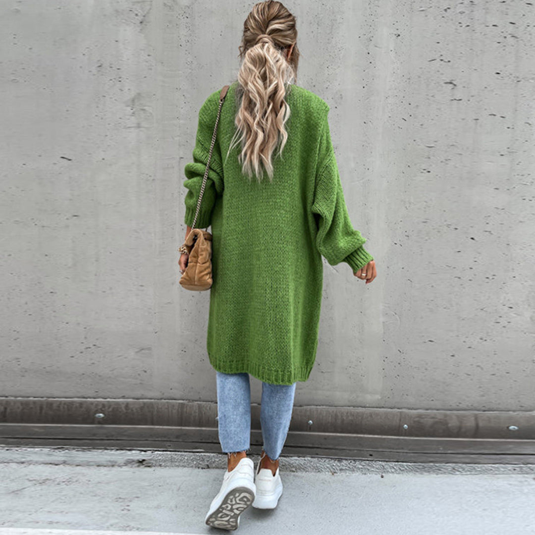 Heidi-Mode | Maison Paris Gilet Lange Strickjacke für Komfort und Stil