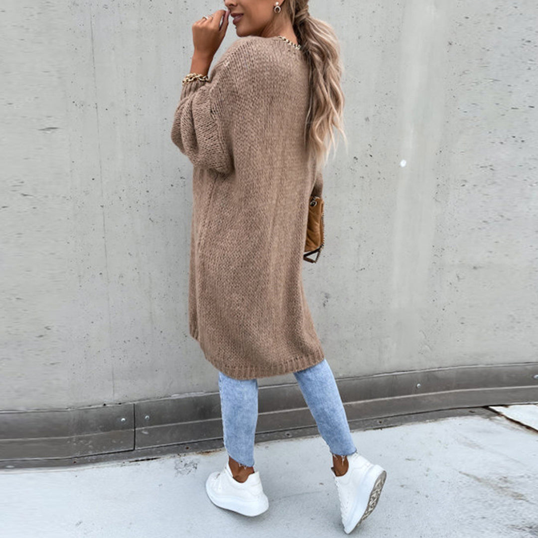 Heidi-Mode | Maison Paris Gilet Lange Strickjacke für Komfort und Stil