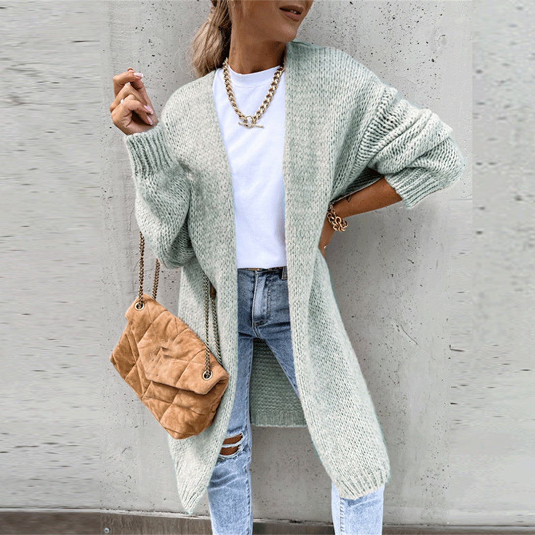 Heidi-Mode | Maison Paris Gilet Lange Strickjacke für Komfort und Stil