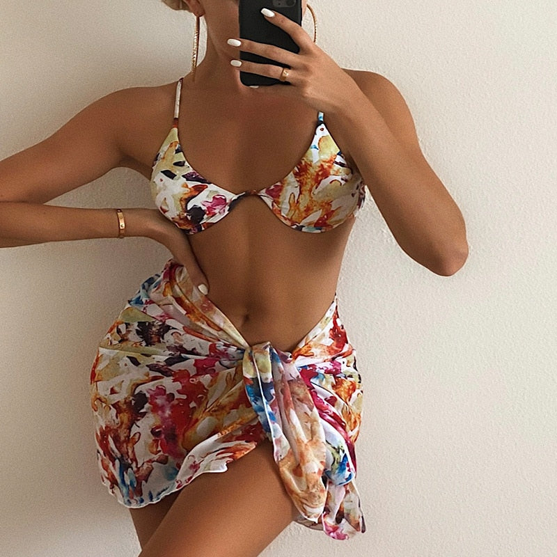 Heidi-Mode | Bikini mit Strandrock