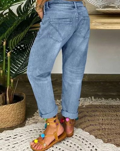 schöne jeans hose für den frühling