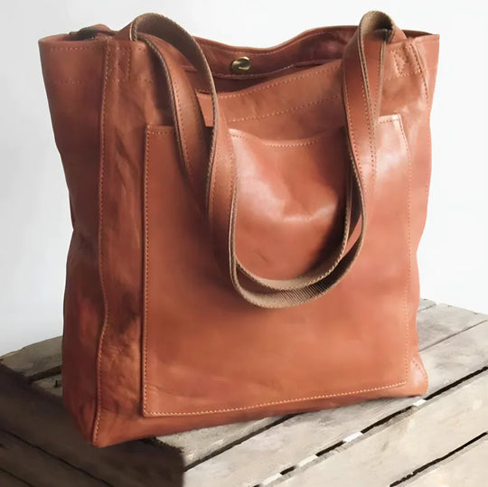 Handgemachte stilvolle Ledertasche