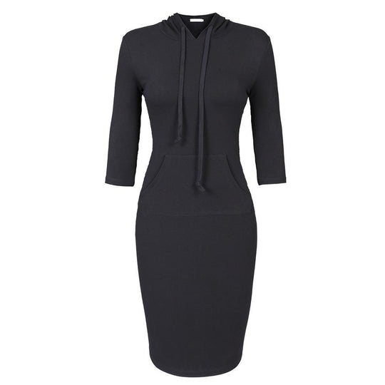 Heidi-Mode | Sportliches Hoodie-Kleid mit Kordelzug