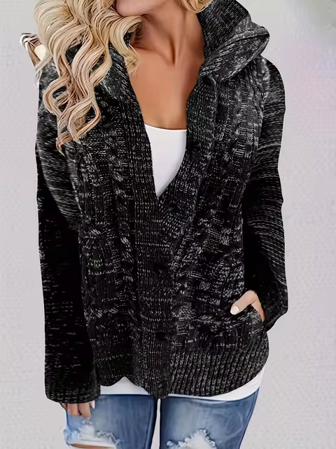 Heidi-Mode | Strick Hoodie Jacke