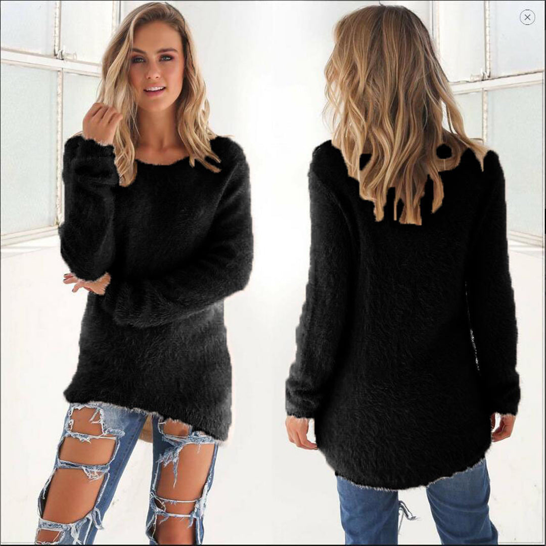 Fuzzy Sweater Für Damen