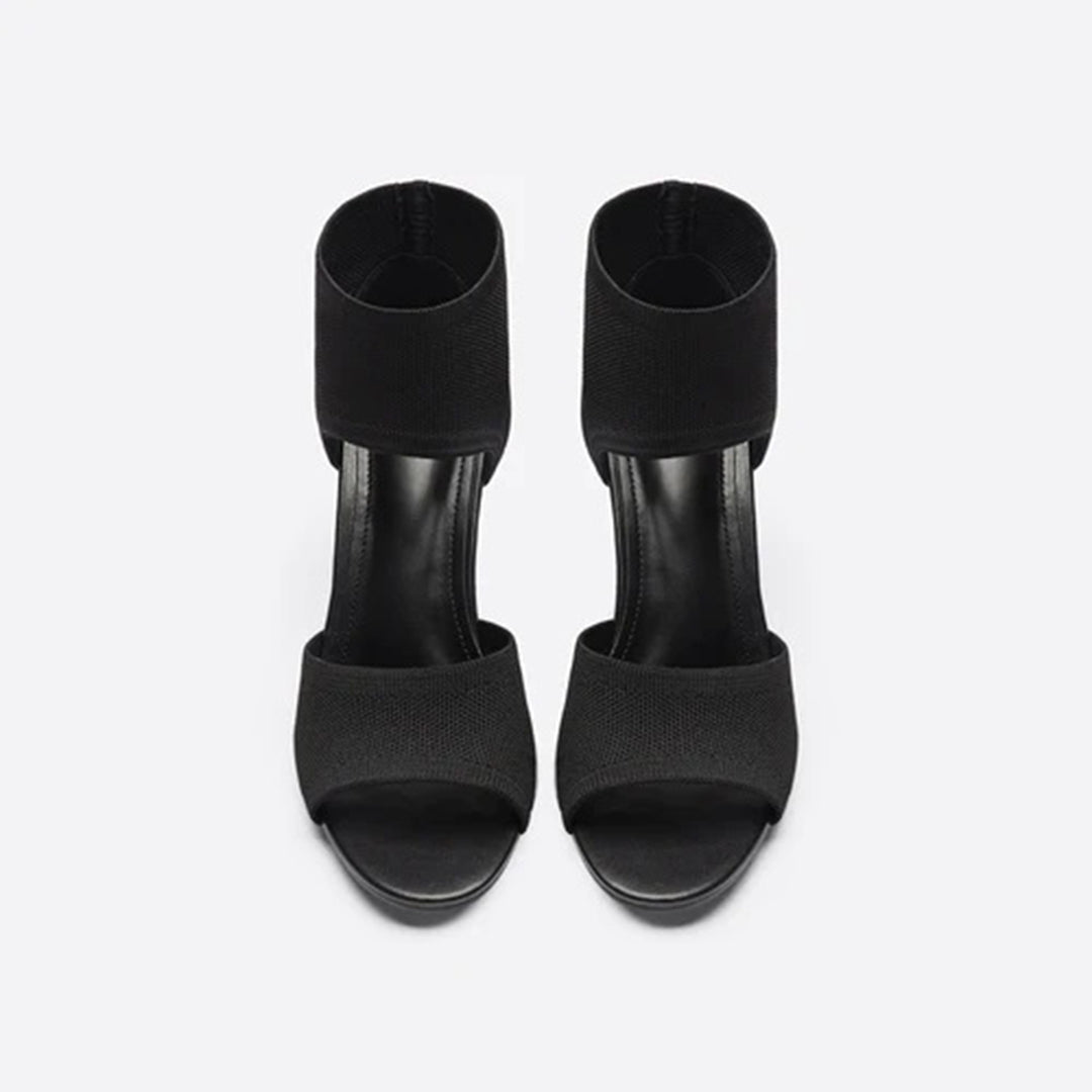 Damen Peep-Toe Sandalen mit Stilettoabsatz