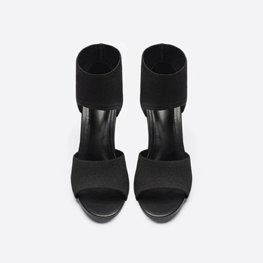 Damen Peep-Toe Sandalen mit Stilettoabsatz