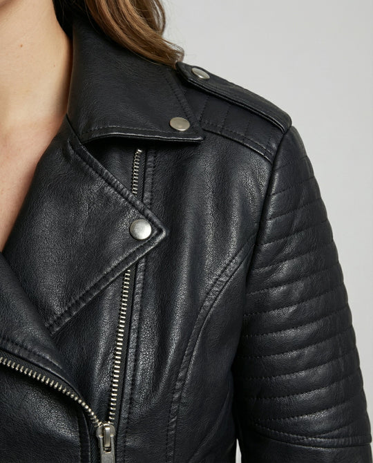 Elegante Kunstlederjacke Damen | Heidi-Mode