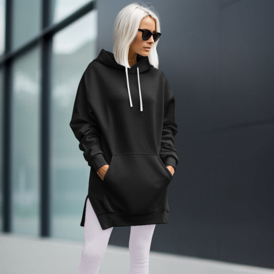 Übergroßes Hoodie-Kleid