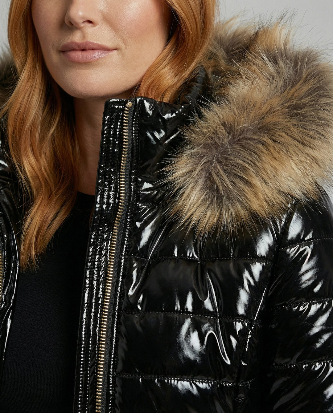 Damen Pelzkapuzen Puffermantel | Heidi-Mode